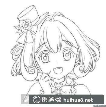 卷發(fā)女生的畫(huà)法