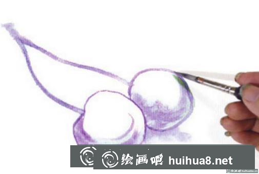 丙烯畫櫻桃