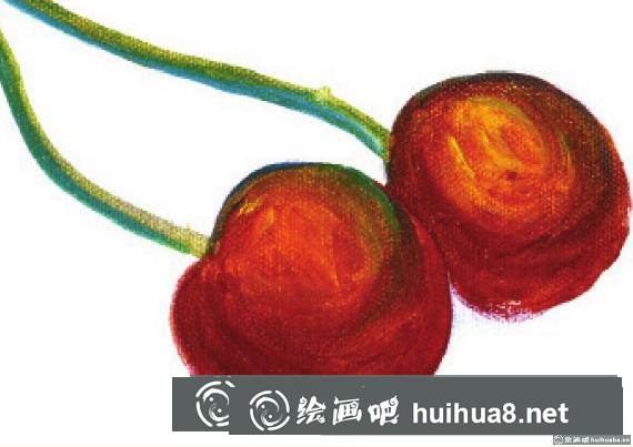 丙烯畫櫻桃