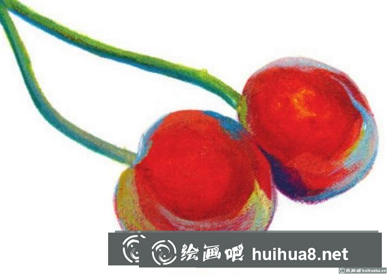 丙烯畫櫻桃