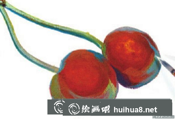 丙烯畫櫻桃