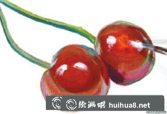 丙烯畫櫻桃
