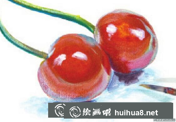 丙烯畫櫻桃