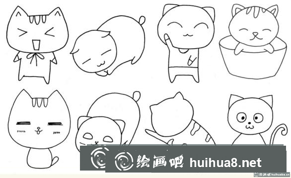 小貓簡(jiǎn)筆畫(huà)