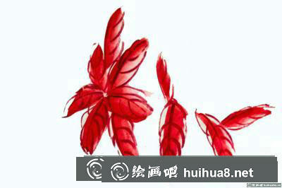 老來紅的畫法