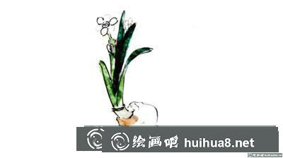水仙花的畫法
