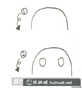 兔子花燈兒童畫