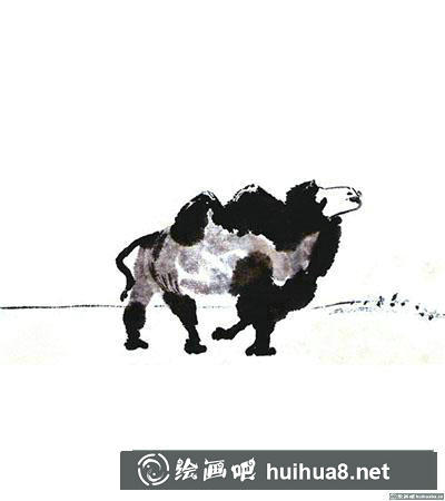 國畫駱駝怎么畫