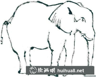 國(guó)畫(huà)大象怎么畫(huà) 國(guó)畫(huà)大象怎么畫(huà)