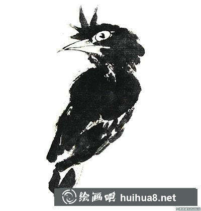 國畫八哥怎么畫
