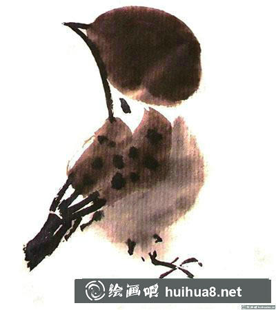 國(guó)畫(huà)麻雀怎么畫(huà)
