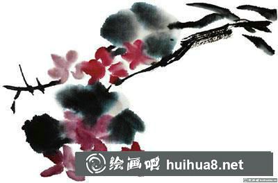 國畫紫薇花怎么畫