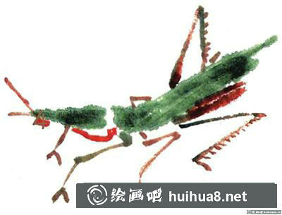 國畫螞蚱怎么畫