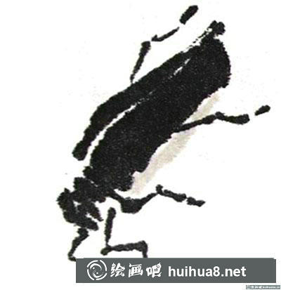 國畫天牛怎么畫