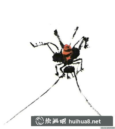 怎么畫國畫蟋蟀