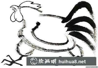 國畫雞怎么繪制