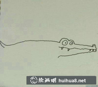 兒童畫(huà)鱷魚(yú)怎么畫(huà)