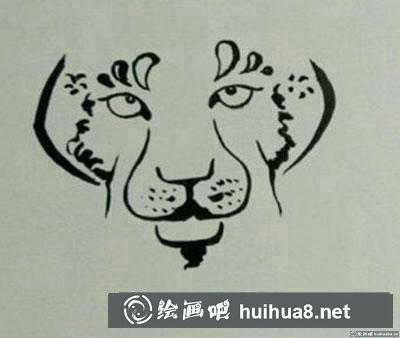 兒童畫豹子怎么畫