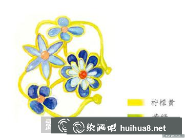 古風(fēng)簪子水彩畫