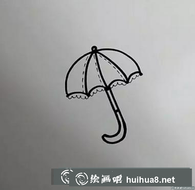 雨傘兒童畫
