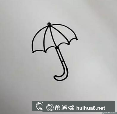 雨傘兒童畫