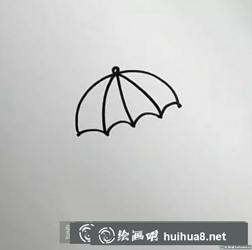 雨傘兒童畫