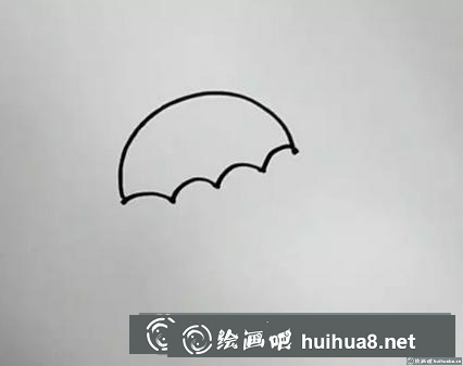 雨傘兒童畫