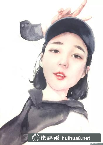 水彩畫人物