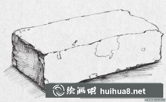 鋼筆畫磚塊