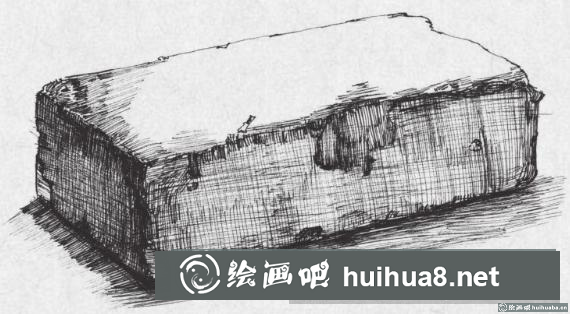 鋼筆畫磚塊