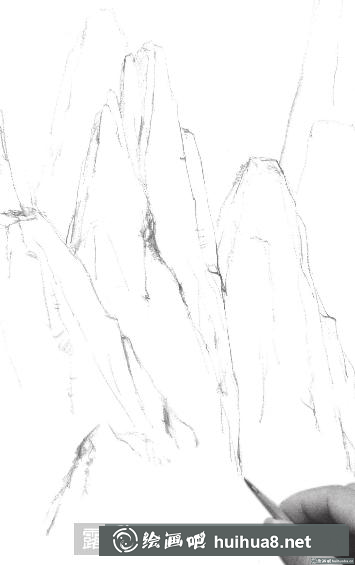速寫畫高山