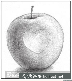 素描畫蘋果
