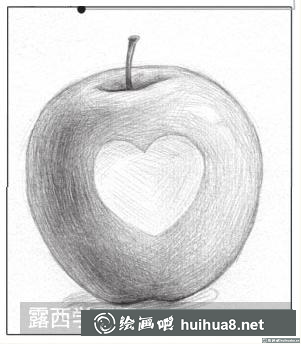 素描畫蘋果