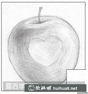 素描畫蘋果