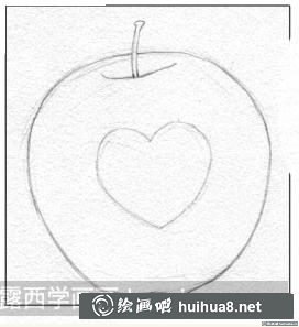 素描畫蘋果