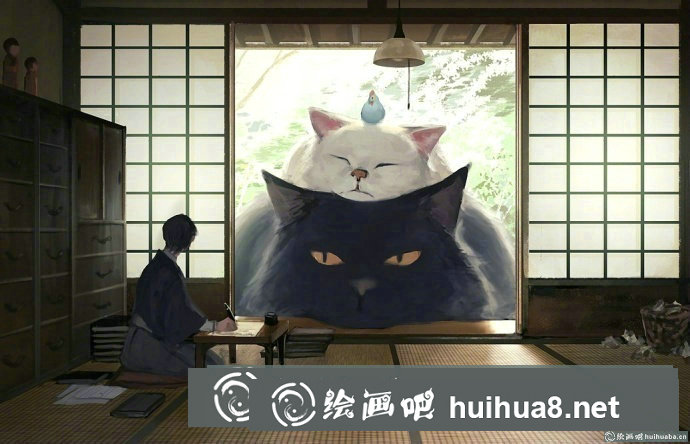悠閑的貓咪