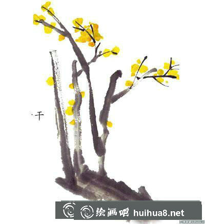 國(guó)畫臘梅怎么畫