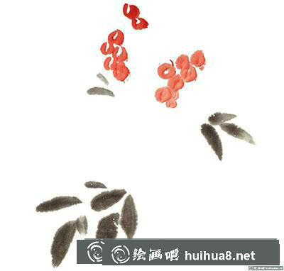 國(guó)畫(huà)南天竹怎么畫(huà)