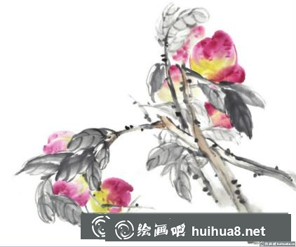 國(guó)畫桃子的畫法
