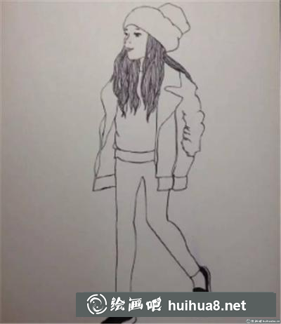 時(shí)尚女孩的畫法