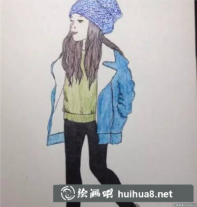 時(shí)尚女孩的畫法
