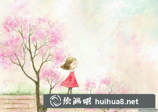 春天來咯插畫