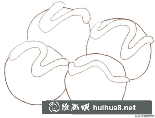 水彩畫章魚小丸子