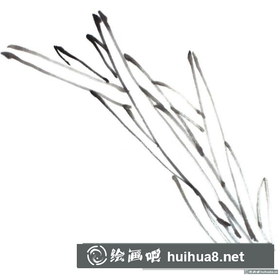 國畫水仙花