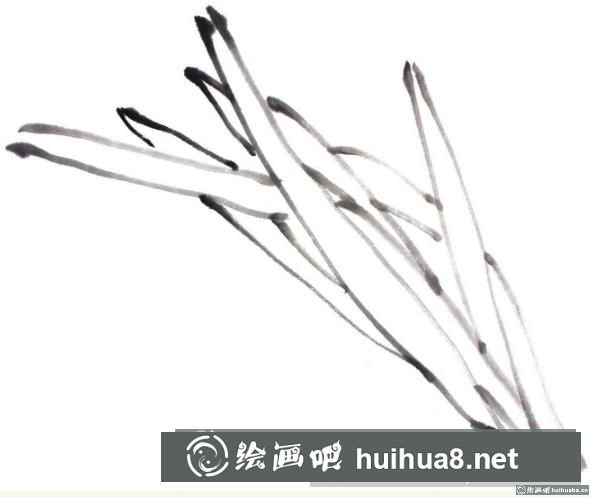 國畫水仙花