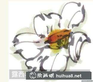 國畫水仙花