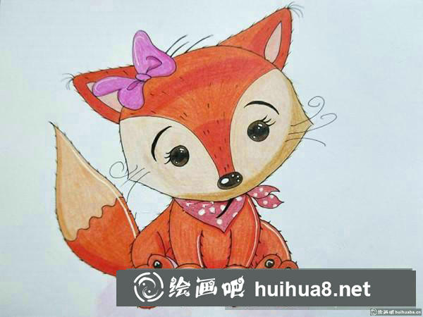 萌狐貍插畫