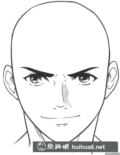 漫畫男生頭部