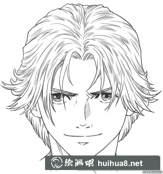 漫畫男生頭部
