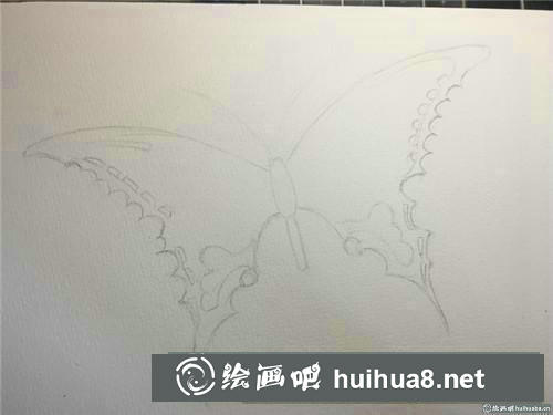 星空蝴蝶水彩畫(huà)